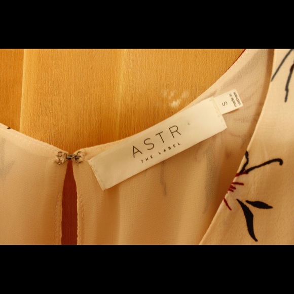 Flowered Cream Dress - Picture 3 of 7